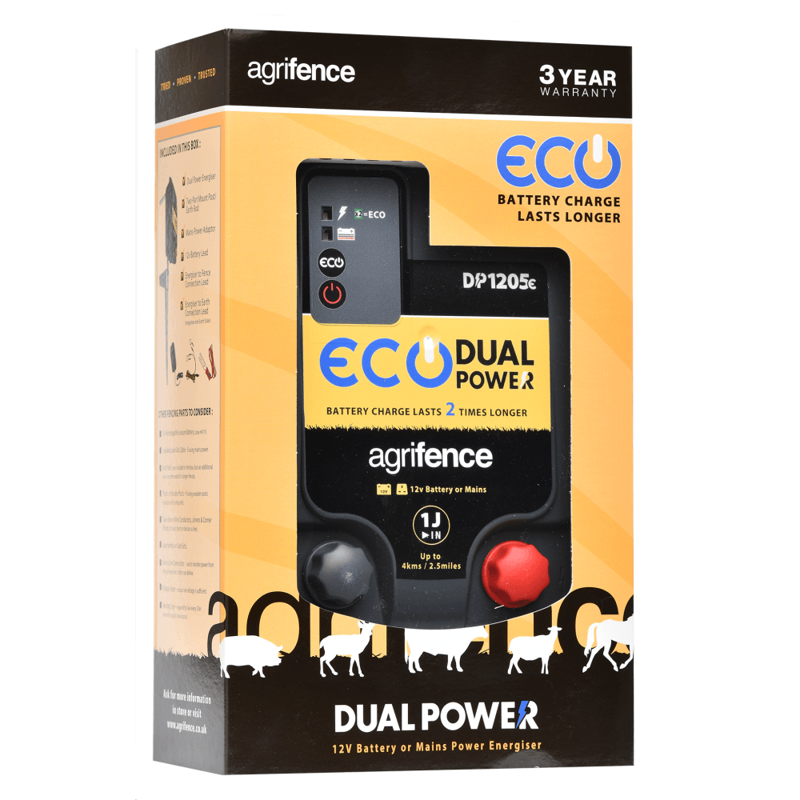 Agrifence Eco Energiser DP1205e Dual Power Eco-1